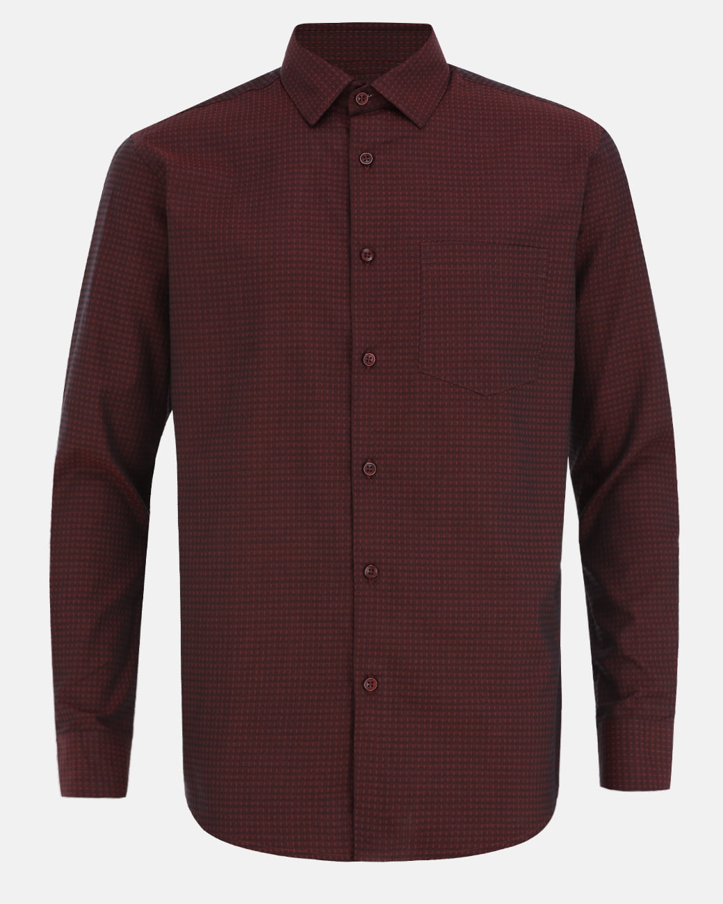 Men's Maroon & Black Shirt