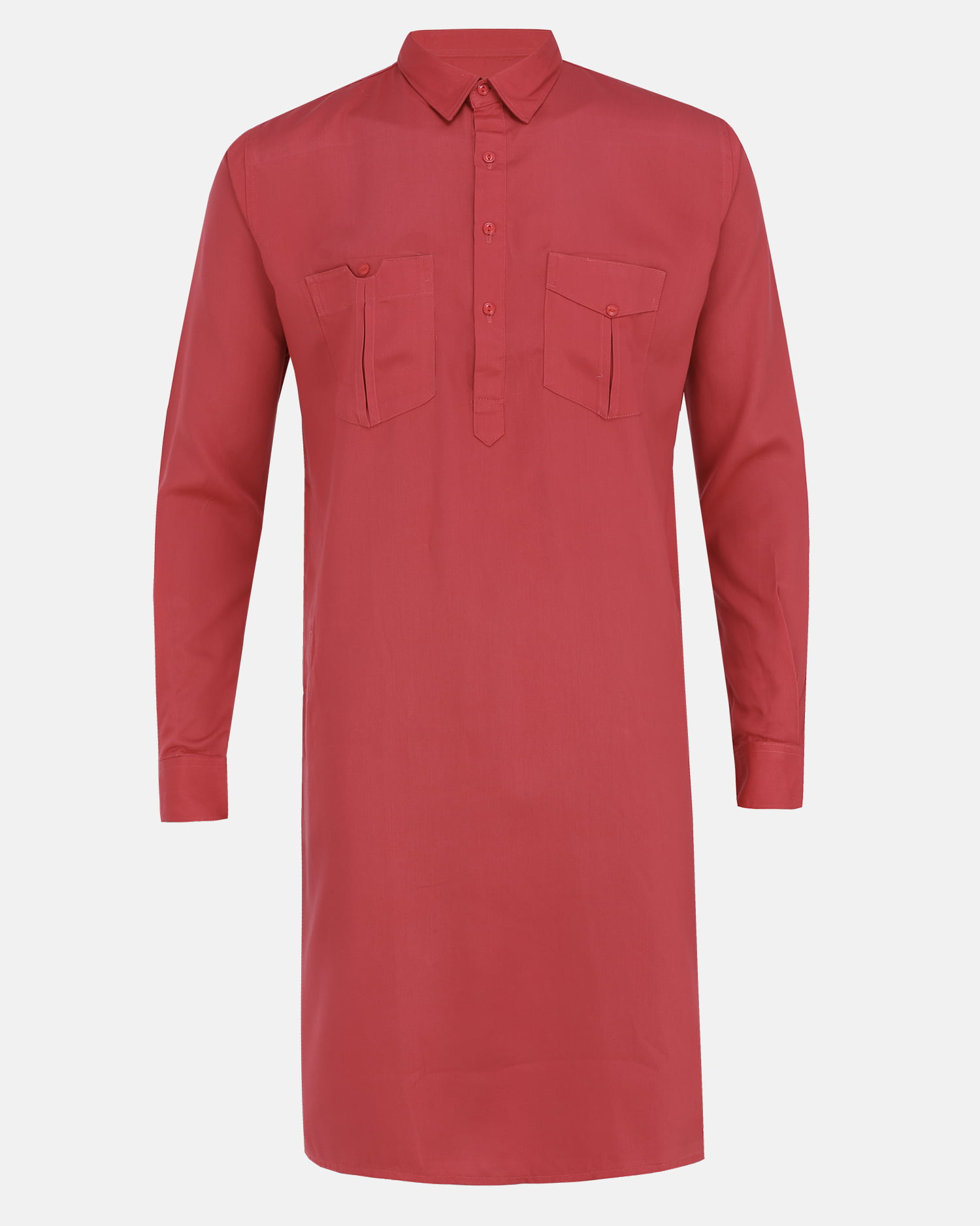 Men's Smart Red Kabli Set