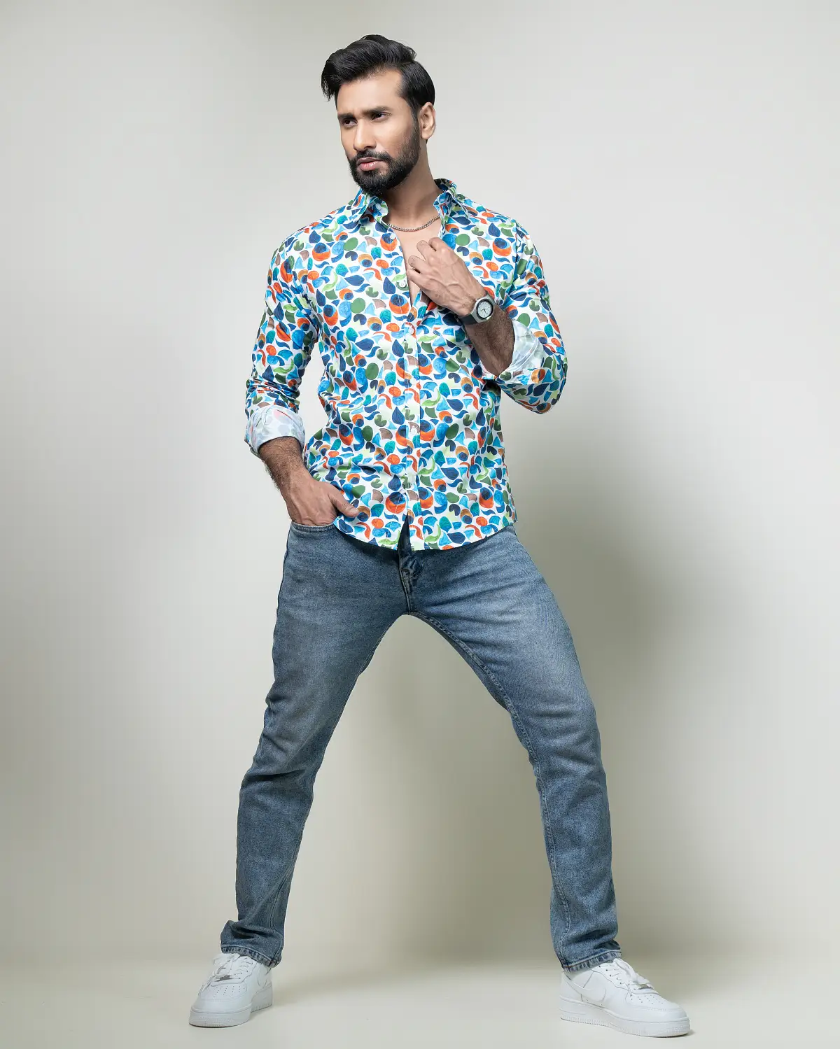 Multi Printed Casual Shirt
