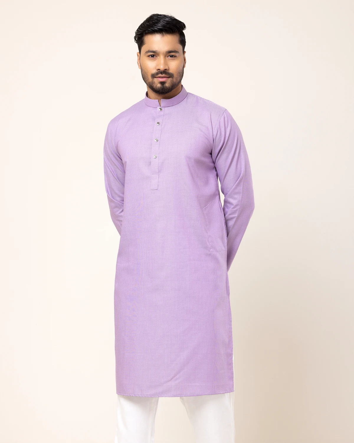 Light Purple Texture Panjabi