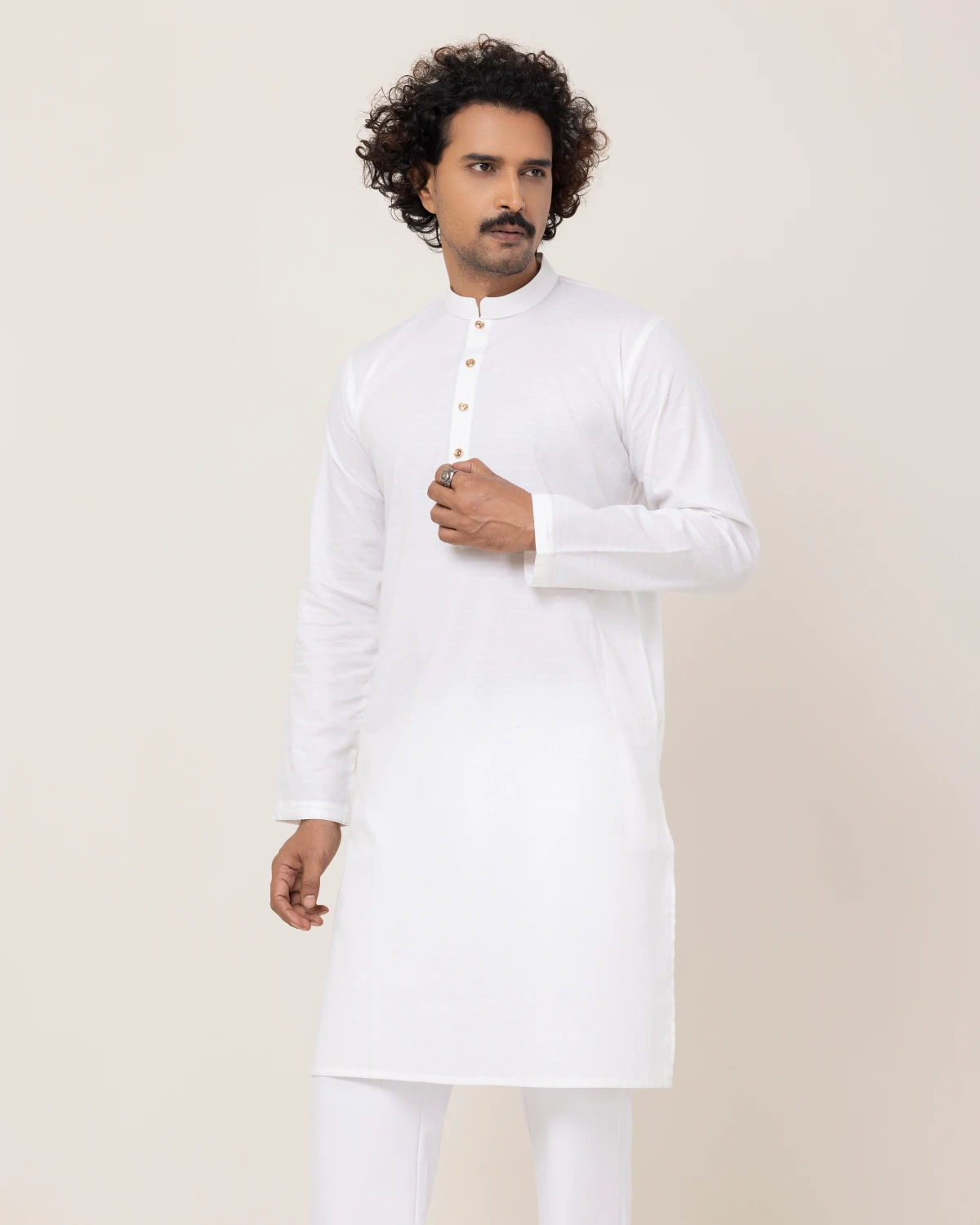 White Square Panjabi