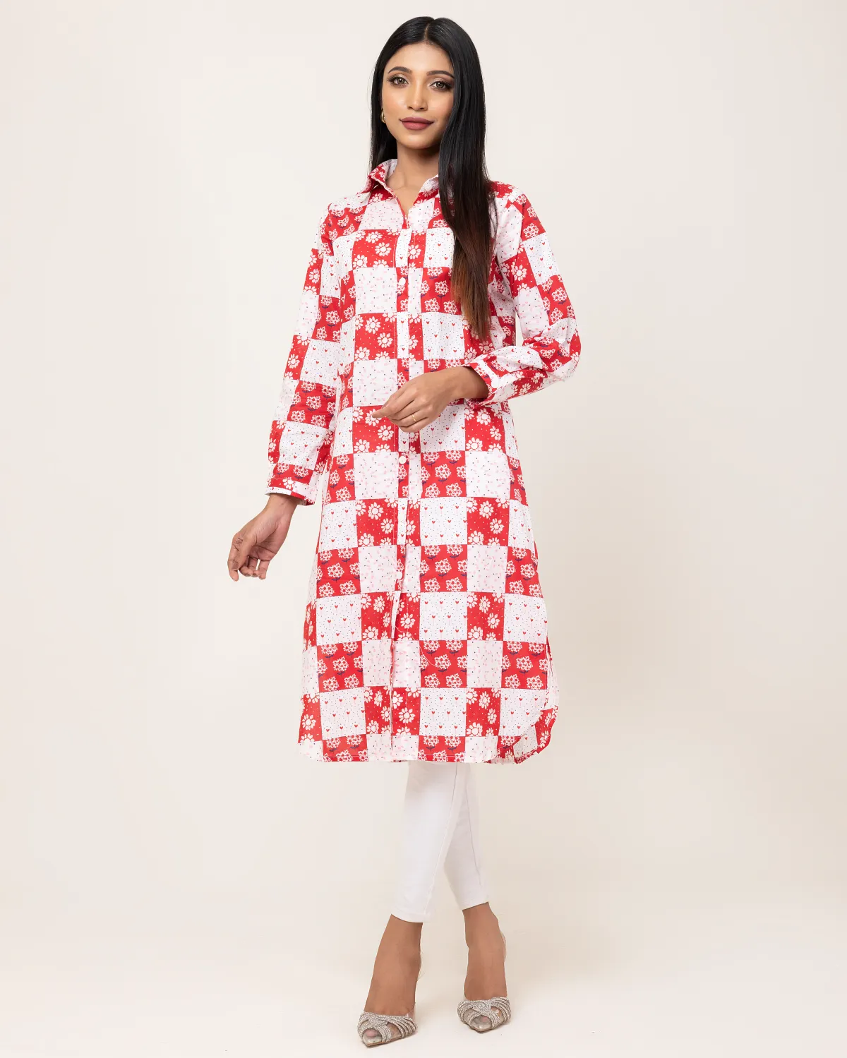 Ladies Kurti Floral Print