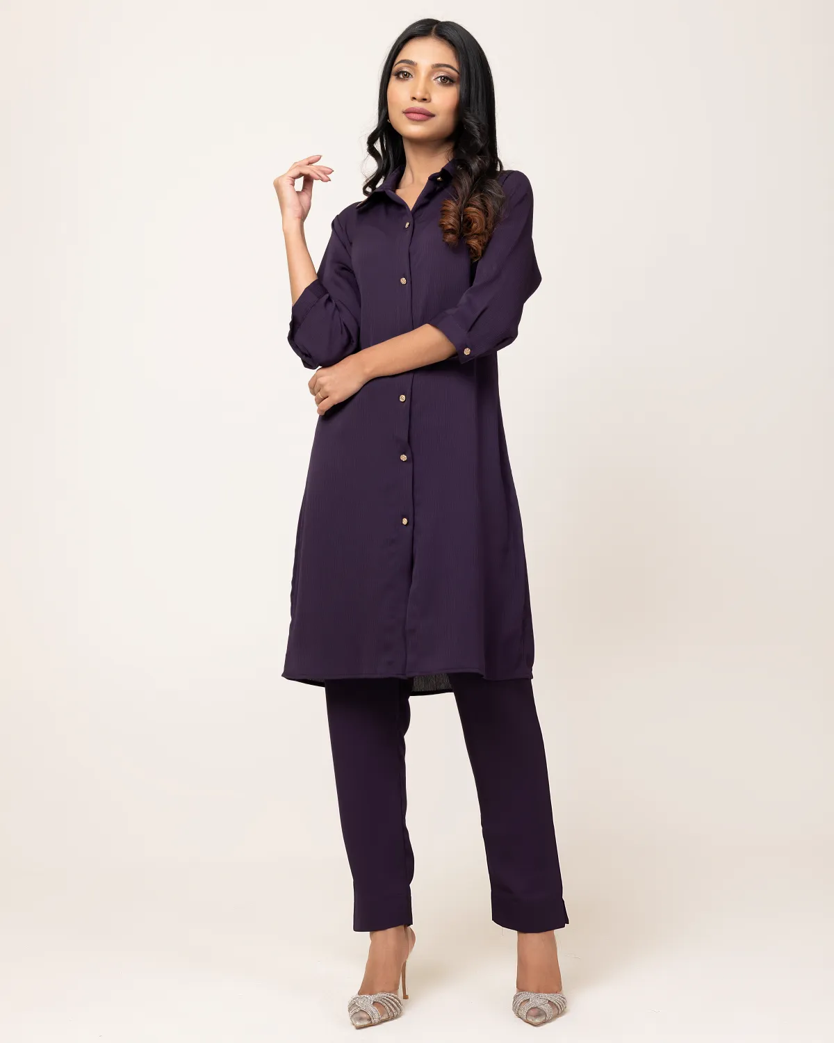 Ladies deep Majestic Karchupi Two Piece